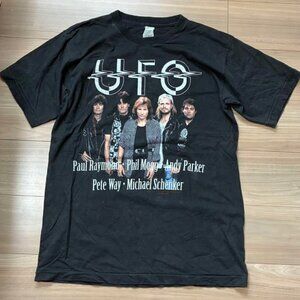 UFO T-Shirt - Black with Band Members Design